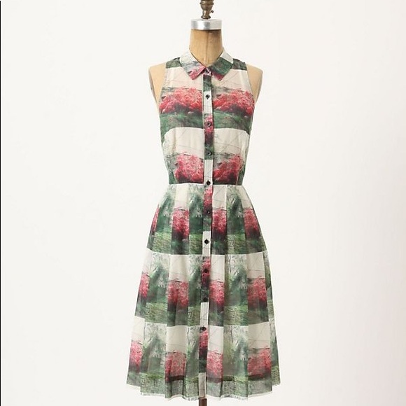 Anthropologie Dresses & Skirts - Sarah Ball Crepe Myrtle Shirt Dress